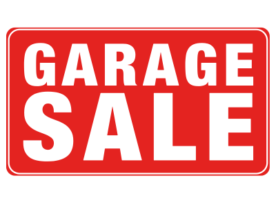 garage sale sign