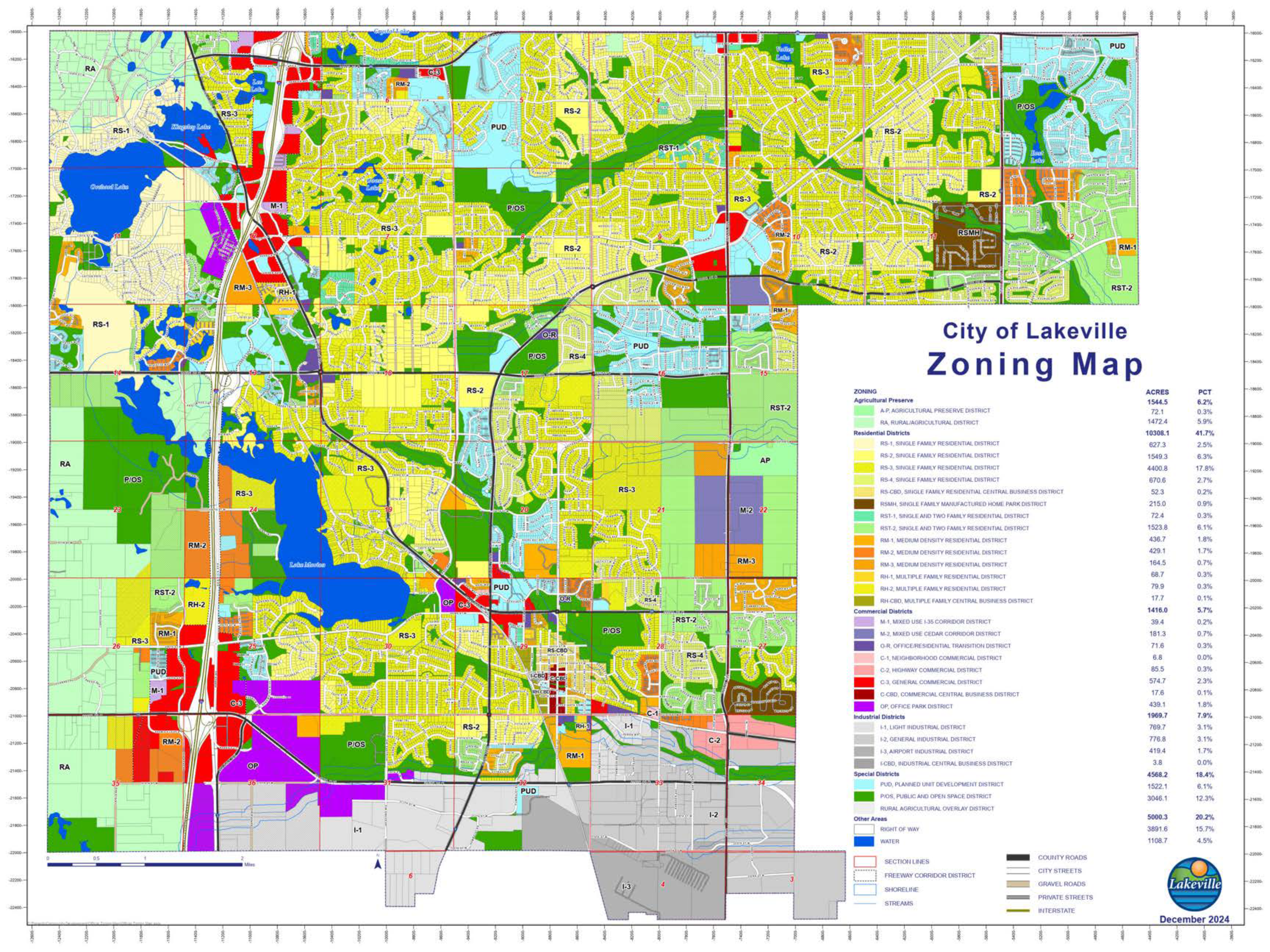 Lakeville zoning map Opens in new window