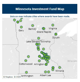 Minnesota Investment Fund funding map Opens in new window